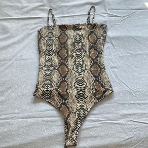 Snakeskin bodysuit